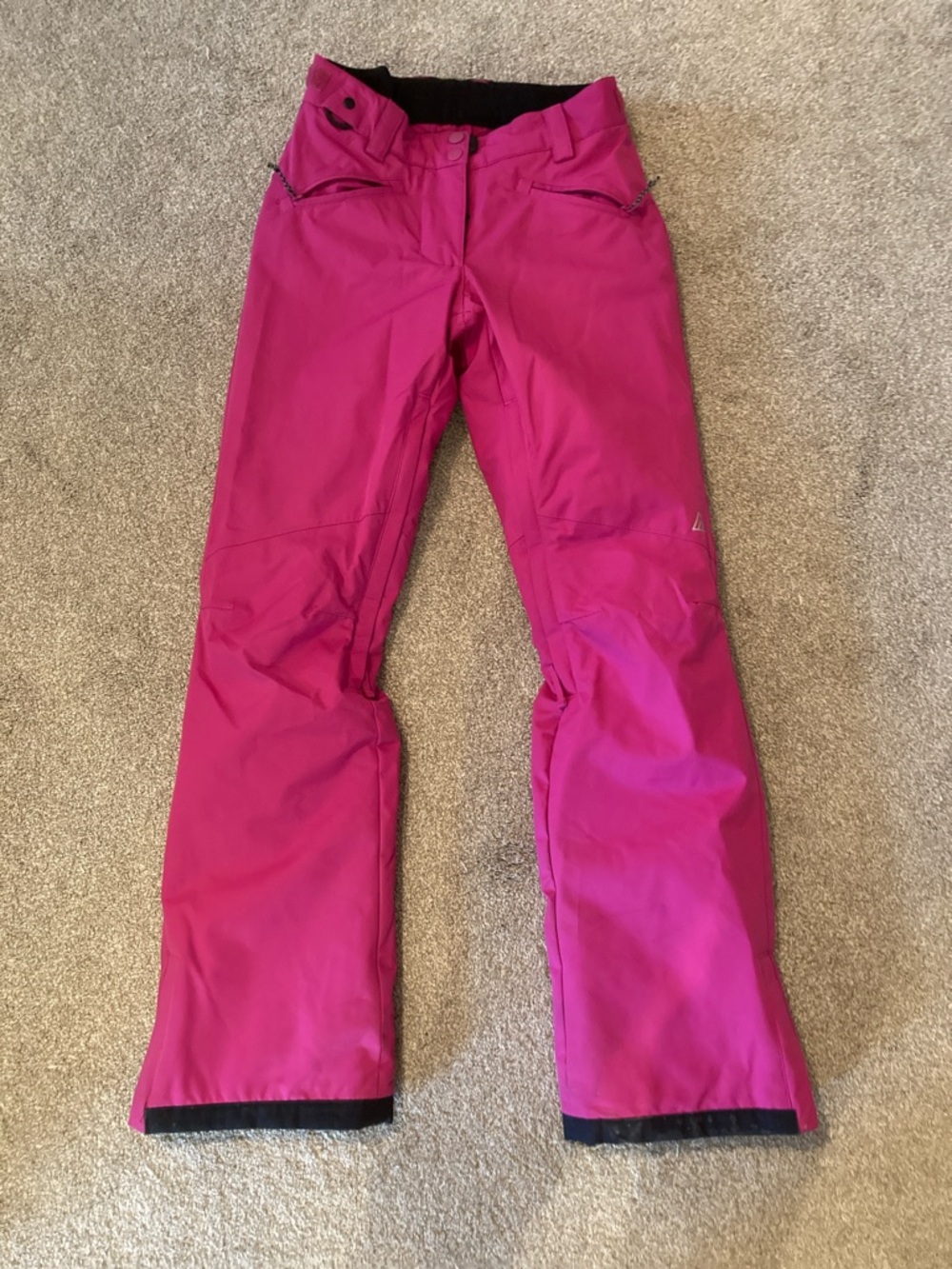 Women's Bright Pink Boot Cut Snow Pants